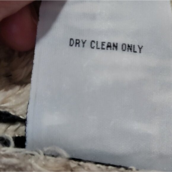 NWOT Miss London Black Label Women's Black and Cream Shearling Jacket Size M - Picture 9 of 9